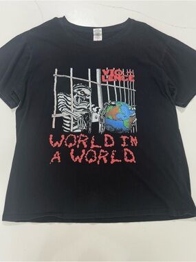 💀 Violence “World in a World” Tour Tee – Graphic Band Tee (L)